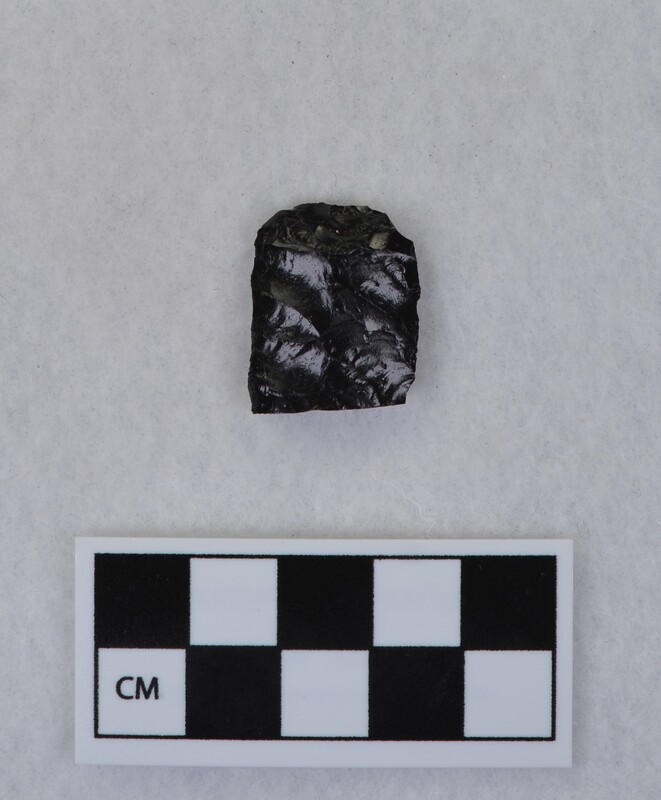 Broken prior to packing, phenocryst in the center of the break