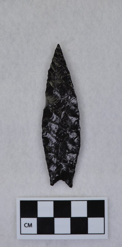 Contracting stem, concave base, basal margins ground and thinned