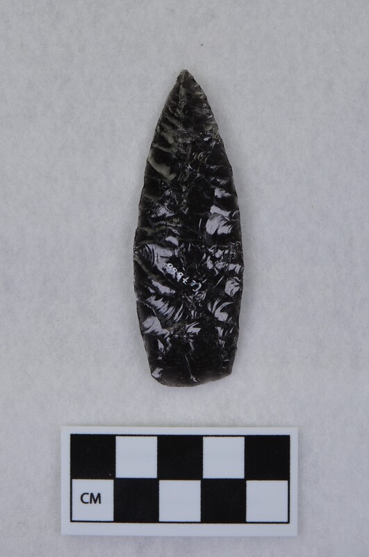 Lanceolate style, slightly contracting stem, basal margin lightly ground, base thinned