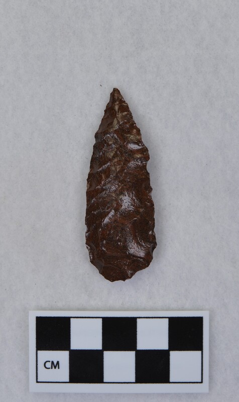 Parallel diagonal flaking, Titmus holding tech.