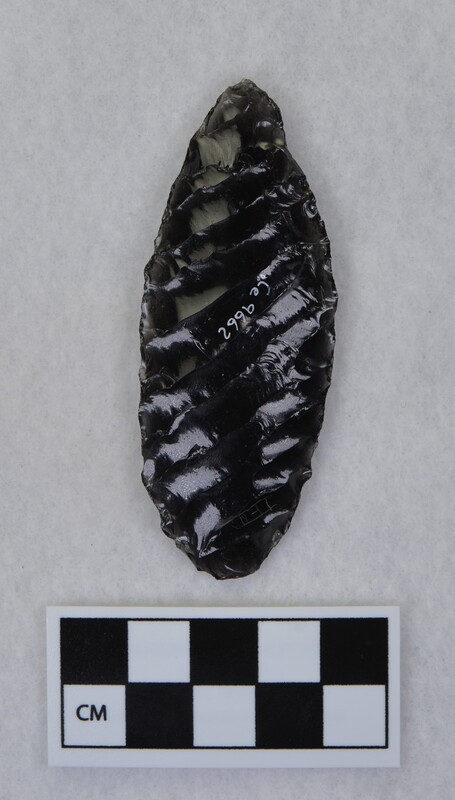 Titmus flaking, one side left unfinished