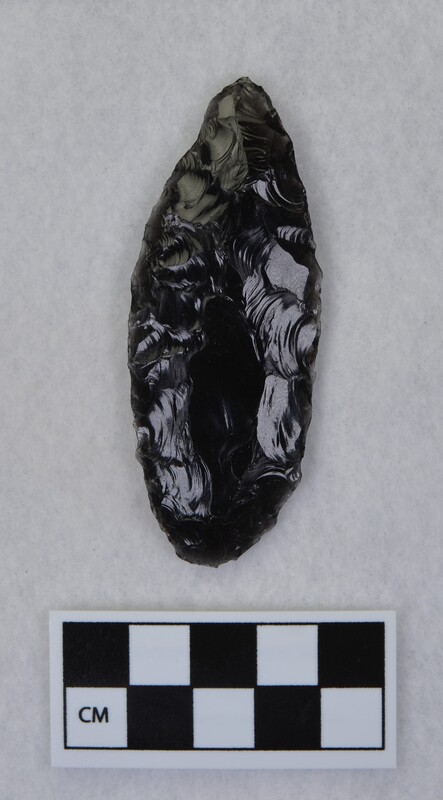 Titmus flaking, one side left unfinished