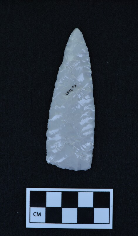 Parallel diagonal flaking both faces