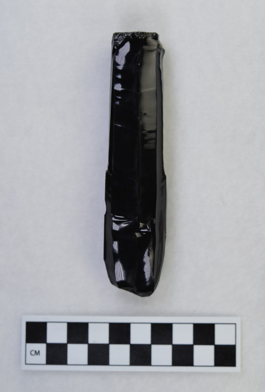From sawn core. Core exhausted due to large fracture at distal end and crushing at proximal end. (JW)