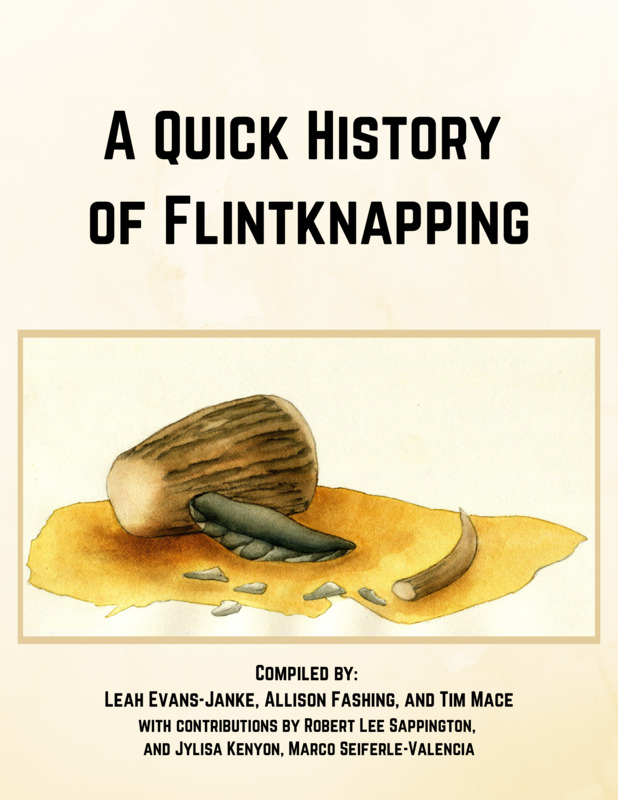 A educational booklet focused on how pre-human ancestors learned to use and create stone tools.