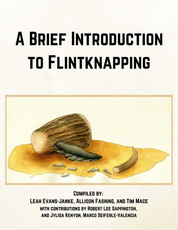 An education booklet focused on the practice of flintknapping.