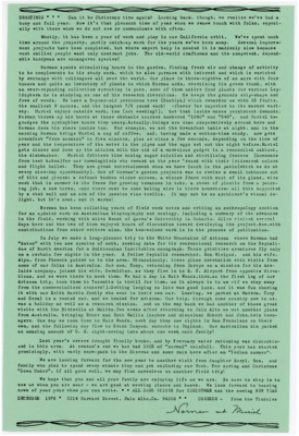 Holiday letter from the Tindales to the Crabtrees