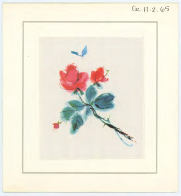 Card from Juliettte and Jacques Tixier to Donald and Evelyn Crabtree
