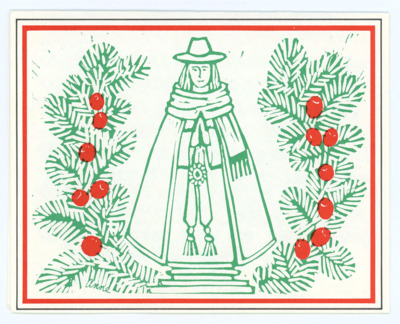 Holiday card from Connie and Andy Barron