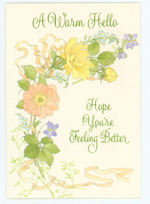 Get well soon card from Mary Bell