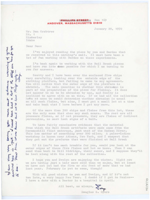 Letter from Douglas Byers to Donald Crabtree