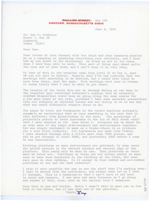 Letter from Douglas Byers to Donald Crabtree