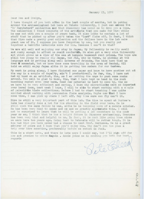 Letter from Peter Bleed to Donald Crabtree