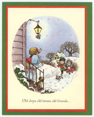 Holiday card from Juanita and Clif Boutelle to Donald Crabtree