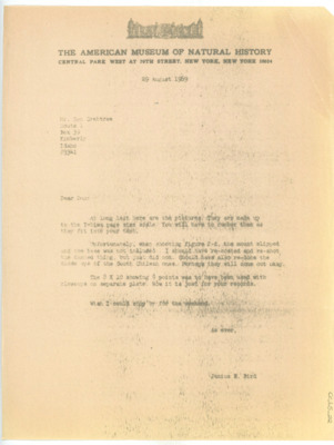 Letter from Junius Bird to Donald Crabtree