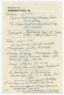 Handwritten notes