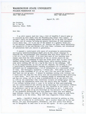 Letter from Ruthann Knudson to Donald Crabtree