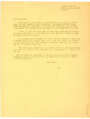 Letter from Don Crabtree to Francois Bordes