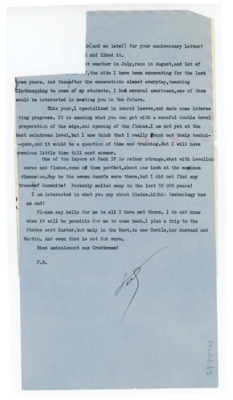 Letter from Francois Bordes to Don Crabtree