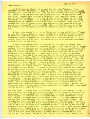 Letter from Don Crabtree to Francois Bordes