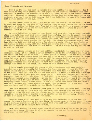 Letter from Don Crabtree to Francois Bordes