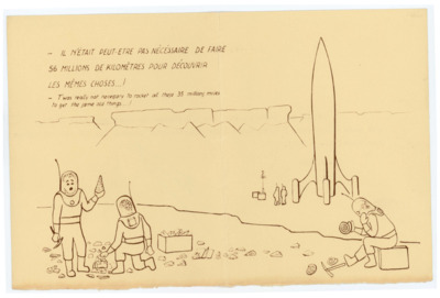 Postcard from Francois Bordes to Don Crabtree