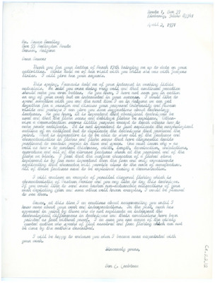 Letter from Don Crabtree to Bruce Bradley
