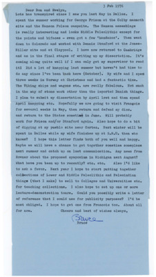 Letter from Bruce Bradley to Don and Evelyn Crabtree