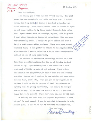 Letter from Bruce Bradley to Don Crabtree