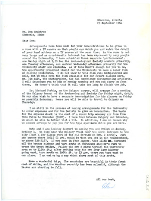 Letter from Alan Bryan to Don Crabtree