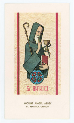 Card from Father Cosmas to Don Crabtree