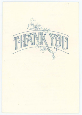 Card from Father Cosmas to Don Crabtree