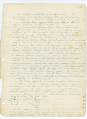 Handwritten notes on removing flakes from stone
