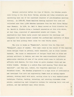 Section of "Experiments in Replicating Hohokam Points"