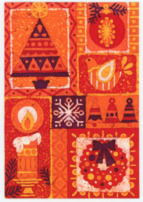 Holiday card to Donald Crabtree from Phyllis and Richard Daugherty