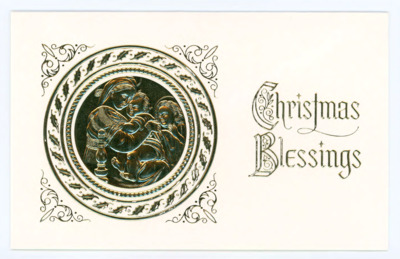 Christmas Card from Les and Virginia to Donald Crabtree