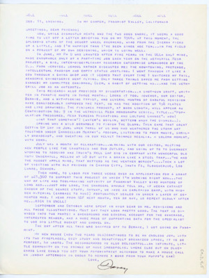 Update letter from Emma Lou Davis to friends