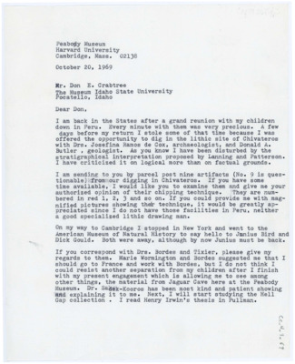 Letter from Rosa Fung-Pineda to Donald Crabtree
