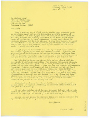 Letter from Donald and Evelyn Crabtree to Richard Gould