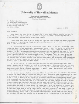 Letter to Barbara Luedtke from Richard Gould