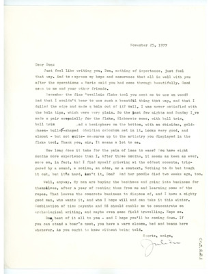 Letter from Julian D. Hayden to Don Crabtree