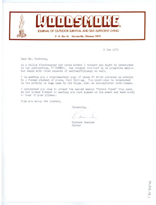 Letter from Richard Jamison to Don Crabtree