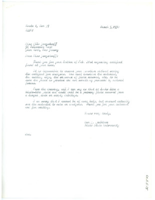 Letter from Don Crabtree to Ella Jangstorff