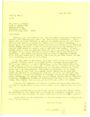 Letter from Don Crabtree to Jesse D. Jennings