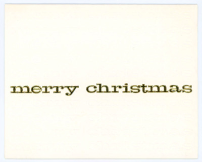 Holiday card from Jones family to Don Crabtree