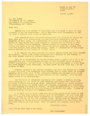 Letter from Don Crabtree to Jim Judge