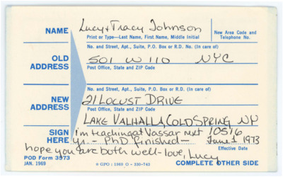 Letter from Lucille "Lucy" G. Lewis to Don Crabtree