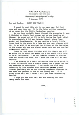 Letter from Lucille "Lucy" G. Lewis to Don and Evelyn Crabtree