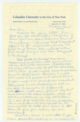 Letter from Lucille "Lucy" G. Lewis to Don Crabtree