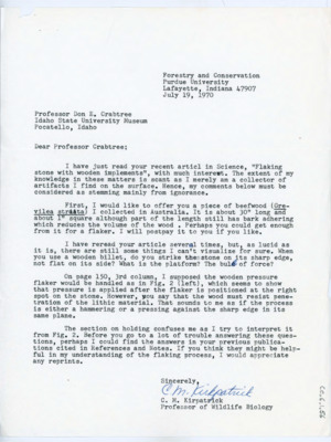 Letter from C. M. Kirkpatrick